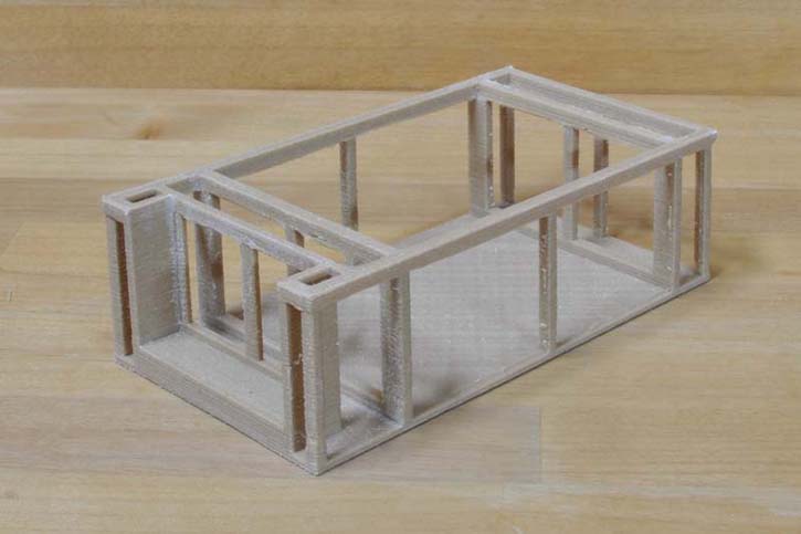 3D古民家模型製作:ベースフレーム