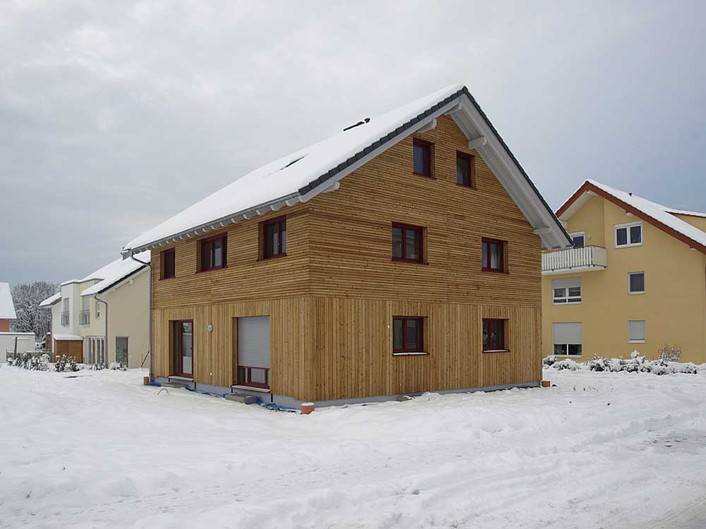 ドイツ ルードヴィッヒスブルクの家 雪の外観