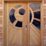 無垢板パネルハウス:玄関ドア