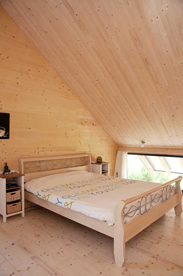 オランダ 草葺き屋根の家 ベッドルーム